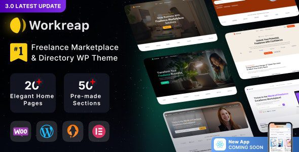 Workreap 3.2.2 – 自由市场和目录 WordPress 主题