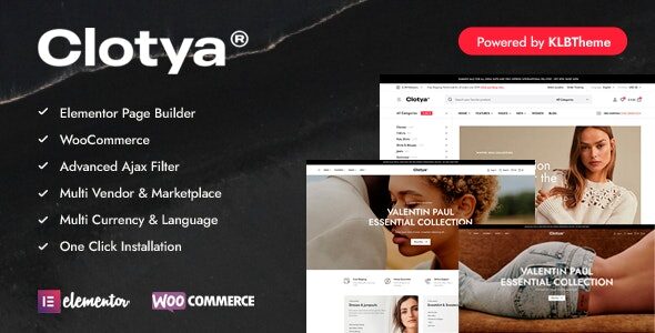 Clotya 1.3.4 – 时装店电子商务主题