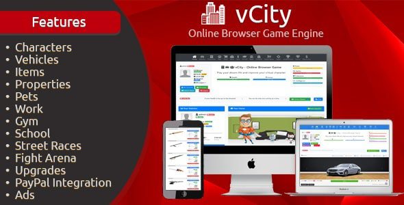 vCity 2.8 – 在线浏览器游戏平台