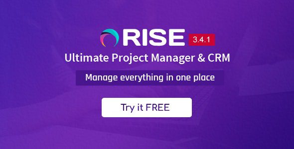 RISE 3.8.1 – 终极项目经理和CRM