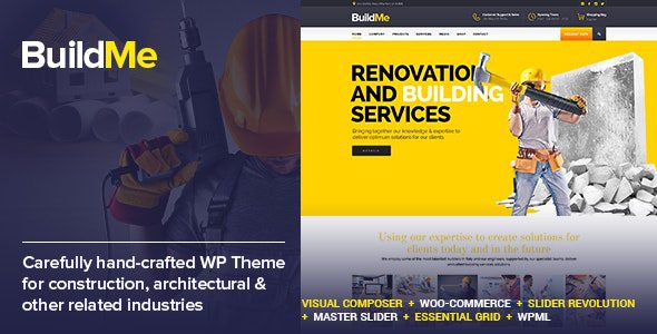 BuildMe 6.1 – 建筑与建筑WP主题