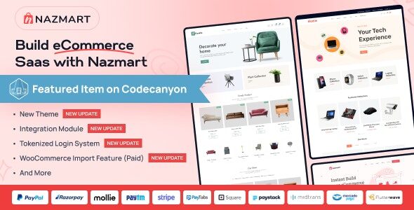 Nazmart 1.3.0 – 多租户电子商务平台 （SAAS）