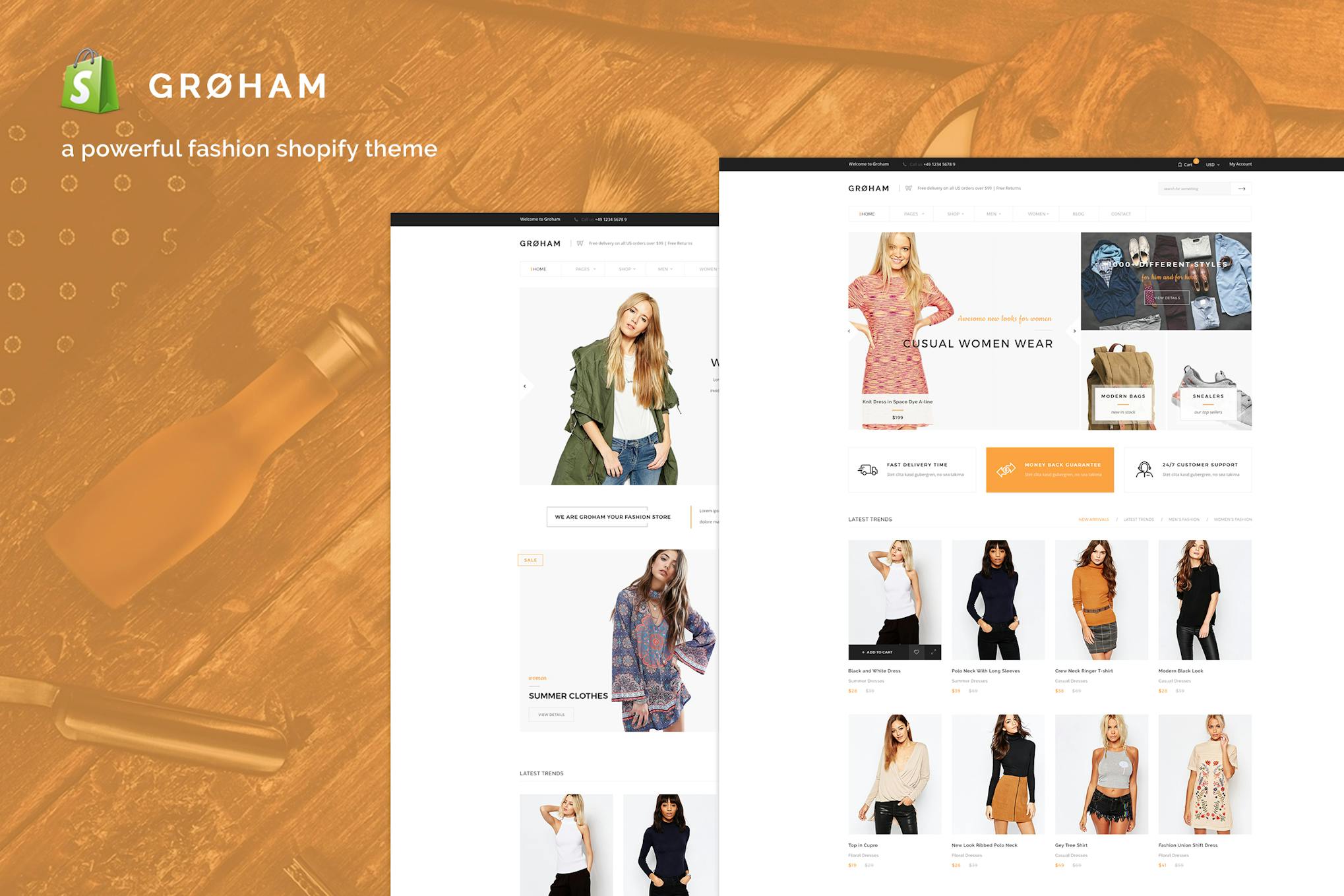 groham-fashion-ecommerce-shopify-主题