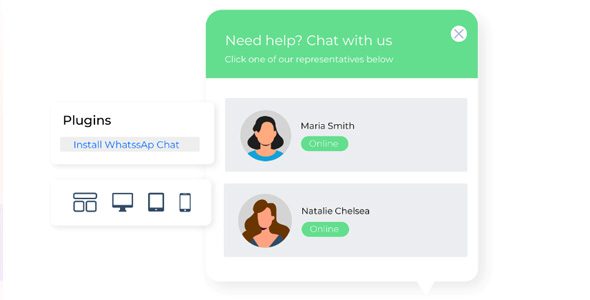 适用于 WordPress  的 WhatsApp 聊天 （WP Social Chat 7.3.6）